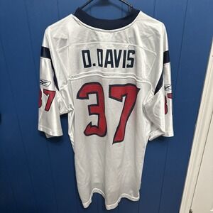 Domanick Davis #37 Houston‎ Texans Reebok NFL Football Jersey Size L Excellent